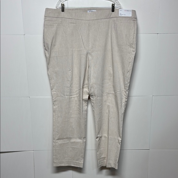 Liz Claiborne NWT Lisa Tan Heather Secretly Slimming Mid Rise Straight Leg Pants - Picture 4 of 11